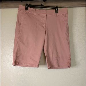 LOFT mauve Bermuda roll short 12